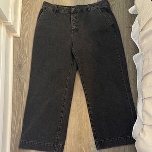 Madewell Black Flare & Wide Leg Jeans